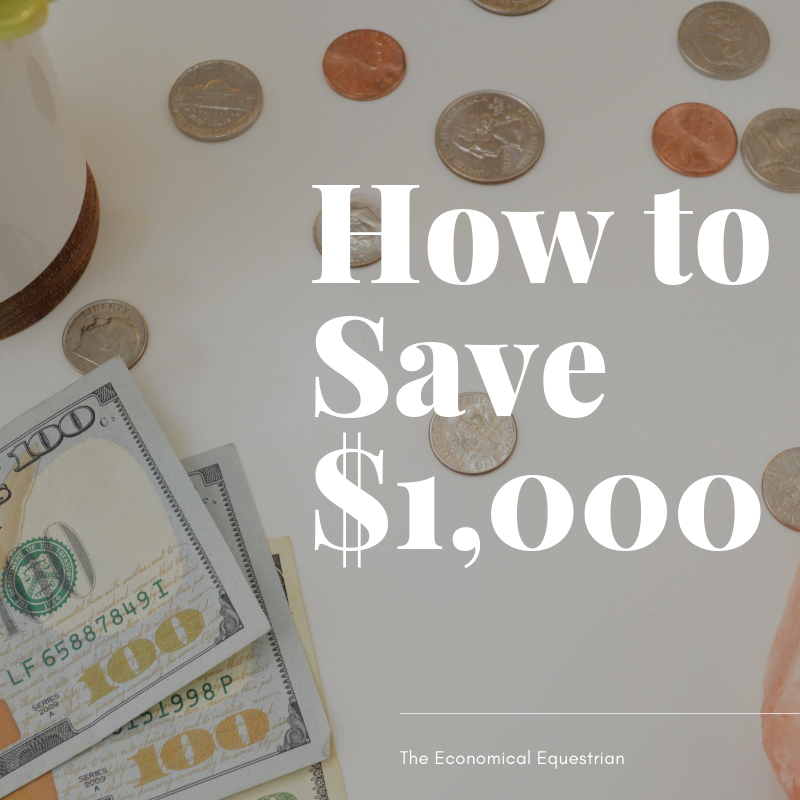How to Save $1,000
