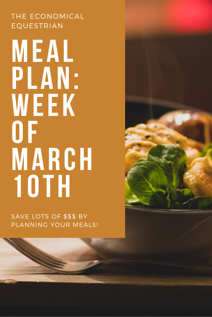 Meal Plan: Week of March 10th