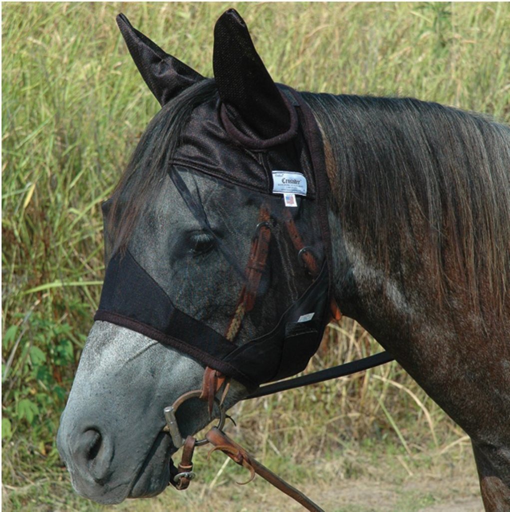 Cashel Quiet Ride Fly Mask.  Great fly mask to ride your horse.  Control lies on your horse. 
