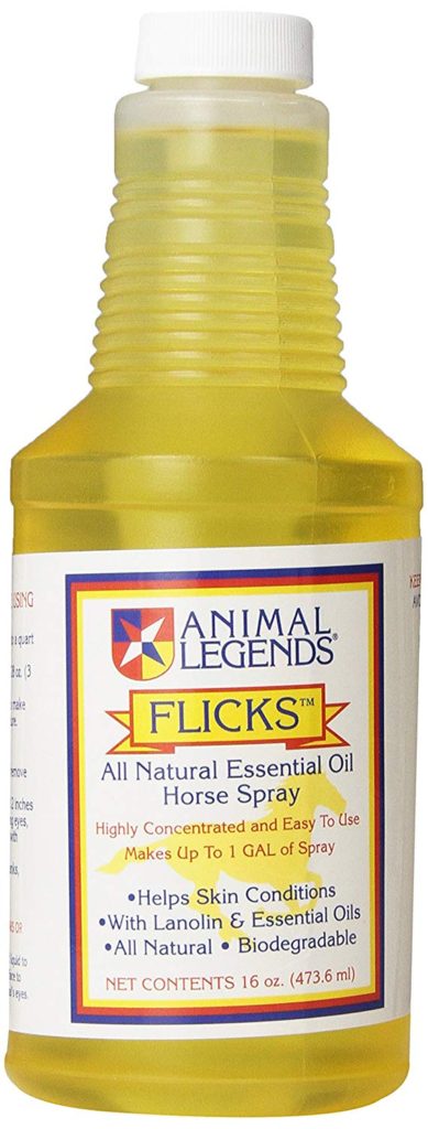 Flicks Fly Spray.  Natural fly spray that is great for horses. 
