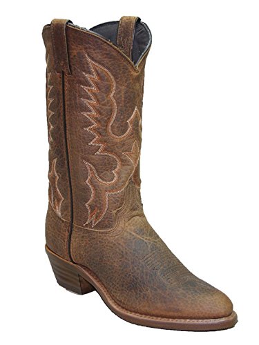 Abilene Men's Bison Leather Cowboy Boots