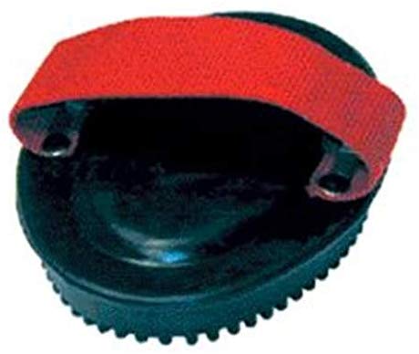 Rubber Curry comb with webbed handle