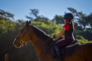 Girl's horse riding helmet