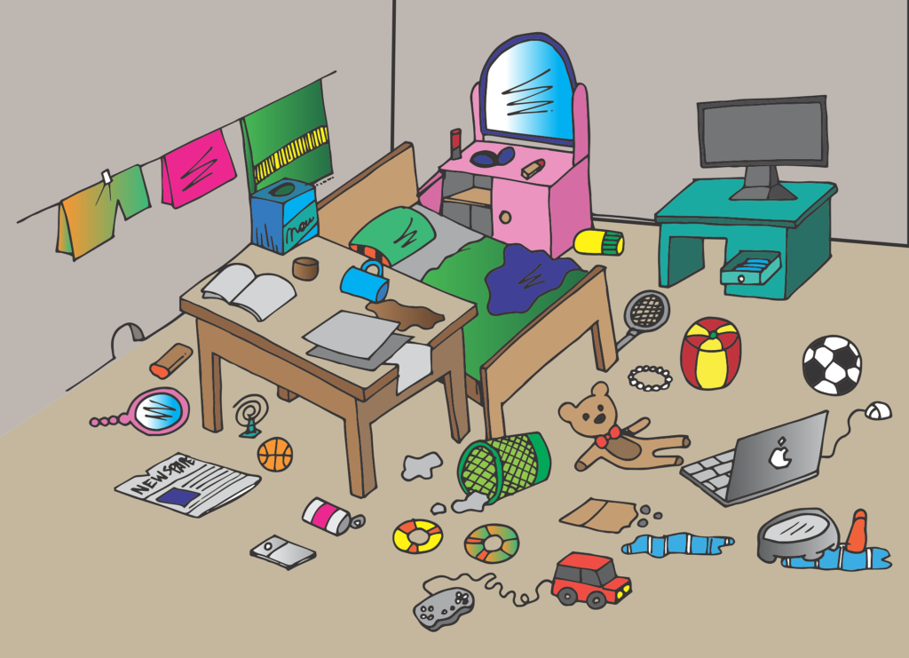 Having too much clutter can waste your time 